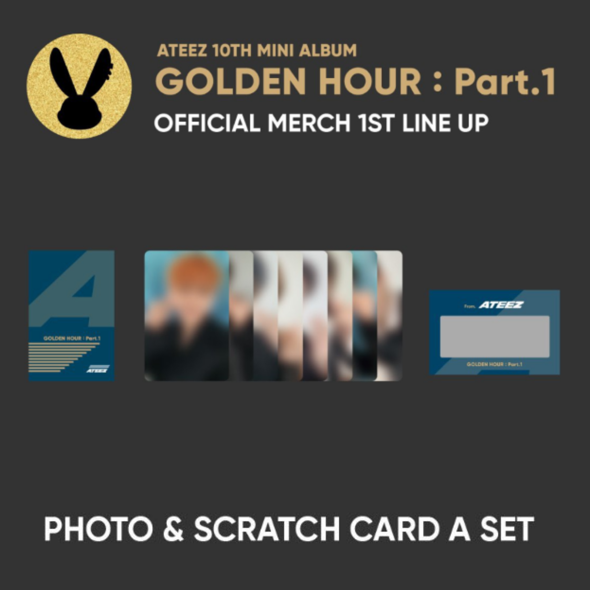 ATEEZ スクラッチ10枚 ATEEZ (Golden Hour: Part 1) - A Ver. – Pop Seoul