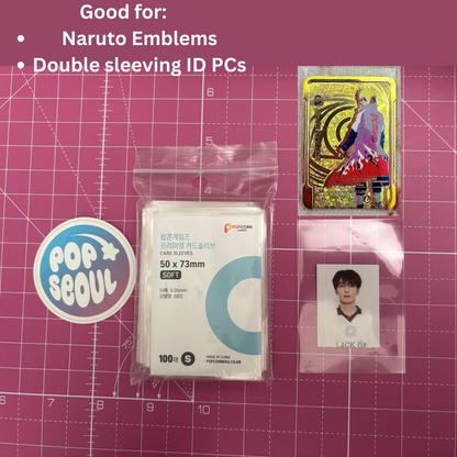 50 x 73 mm Soft Light Blue Popcorn Sleeves | POPSEOUL Pop Seoul 50 x 73 mm Soft Light Blue Popcorn Sleeves | POPSEOUL Pop Seoul